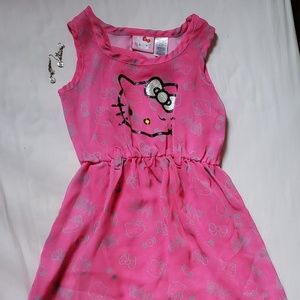 Girls Sanrio Hello Kitty High Low Dress Size Small